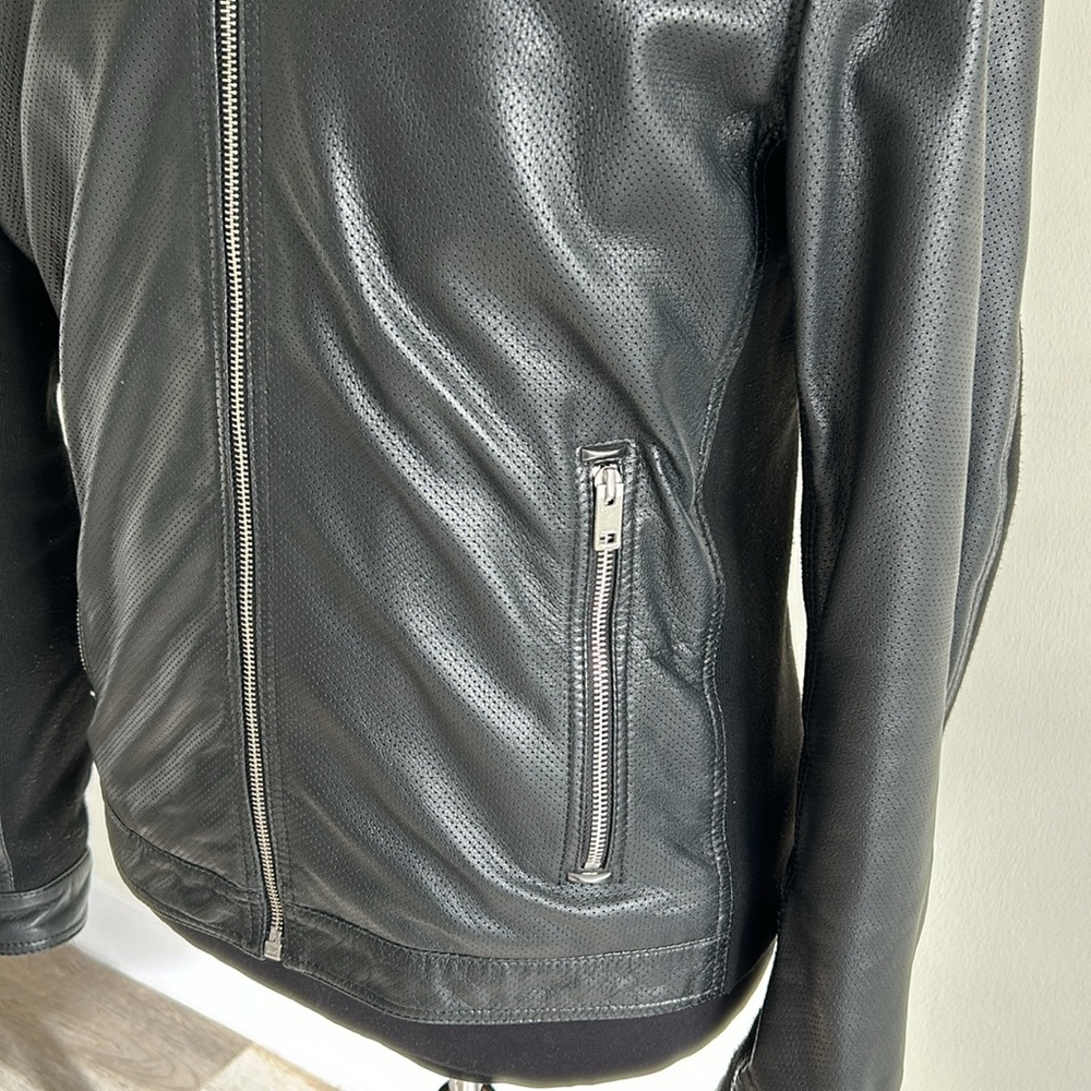 Men diesel leather jacket - Picture 2 of 15